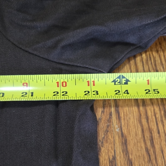 Liz&Me Women's Plus16 Dark Brown Denim Utility Zipper Barn Style Pocket Jacket - Picture 15 of 16